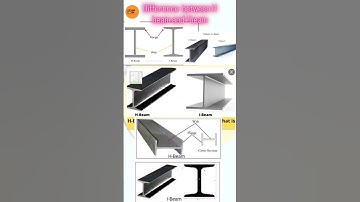 Difference  between H beam And I beam #ytshorts #architecture #civilsiteengineering #construction