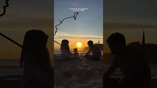Download Lagu Bukan seberapa besar rumahnya, tapi seberapa bahagia rumah itu🌄 #shortvideo #sunset #beach #family MP3