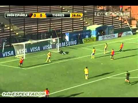 UNION ESPAÑOLA vs TIGRES -- Repechaje Copa Santander Libertadores 2012 -- Enero 25, 2012