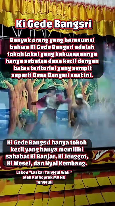 Ketoprak LASKAR TANGGUL WALI oleh Siswa MA NU Tengguli Bangsri Jepara #tengguli #bangsri #jepara