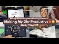 Study Vlog😮‍💨Making my 2hr Productive😶‍🌫️Opening Kings 11 after 1 month😱😭Completing Notes🙄Abhinav AK