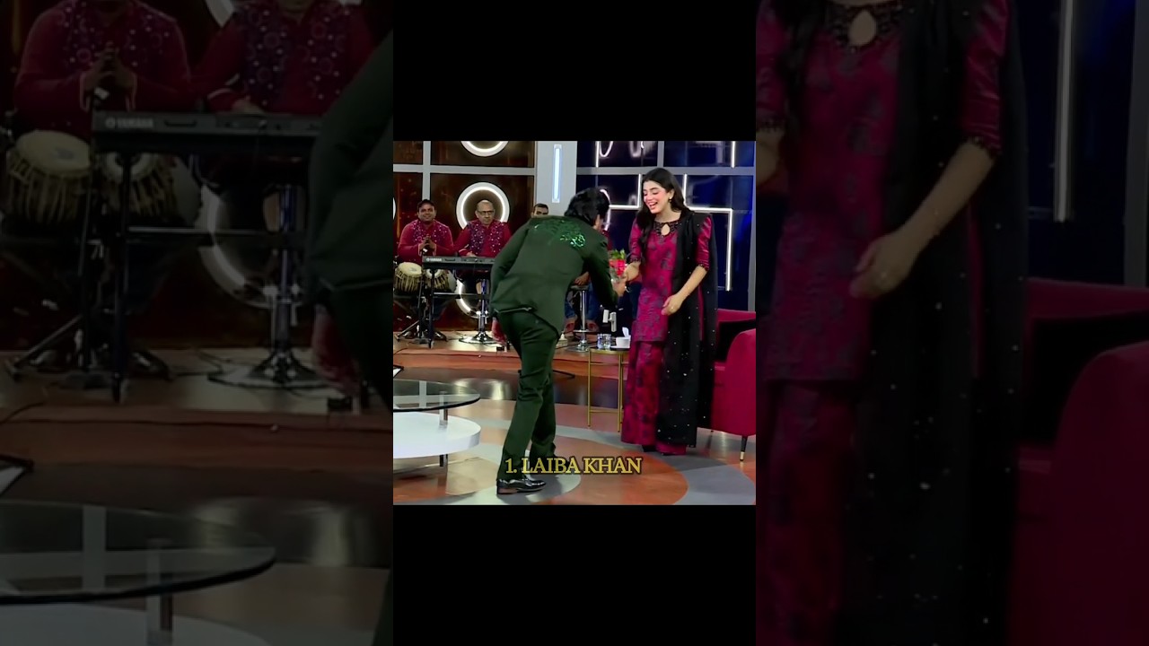 Mazaq Raat Imran Khan with others Actress Neelam Munir,  Laiba Khan 