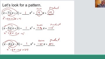 PreCalculus Video - Factoring Monic Trinomials