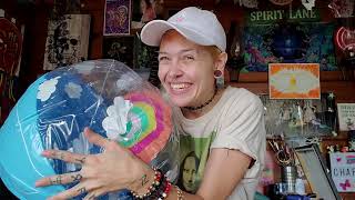 Inflatable Rainbow Beach Ball & Dinosaur Rider (Unboxing & Review)