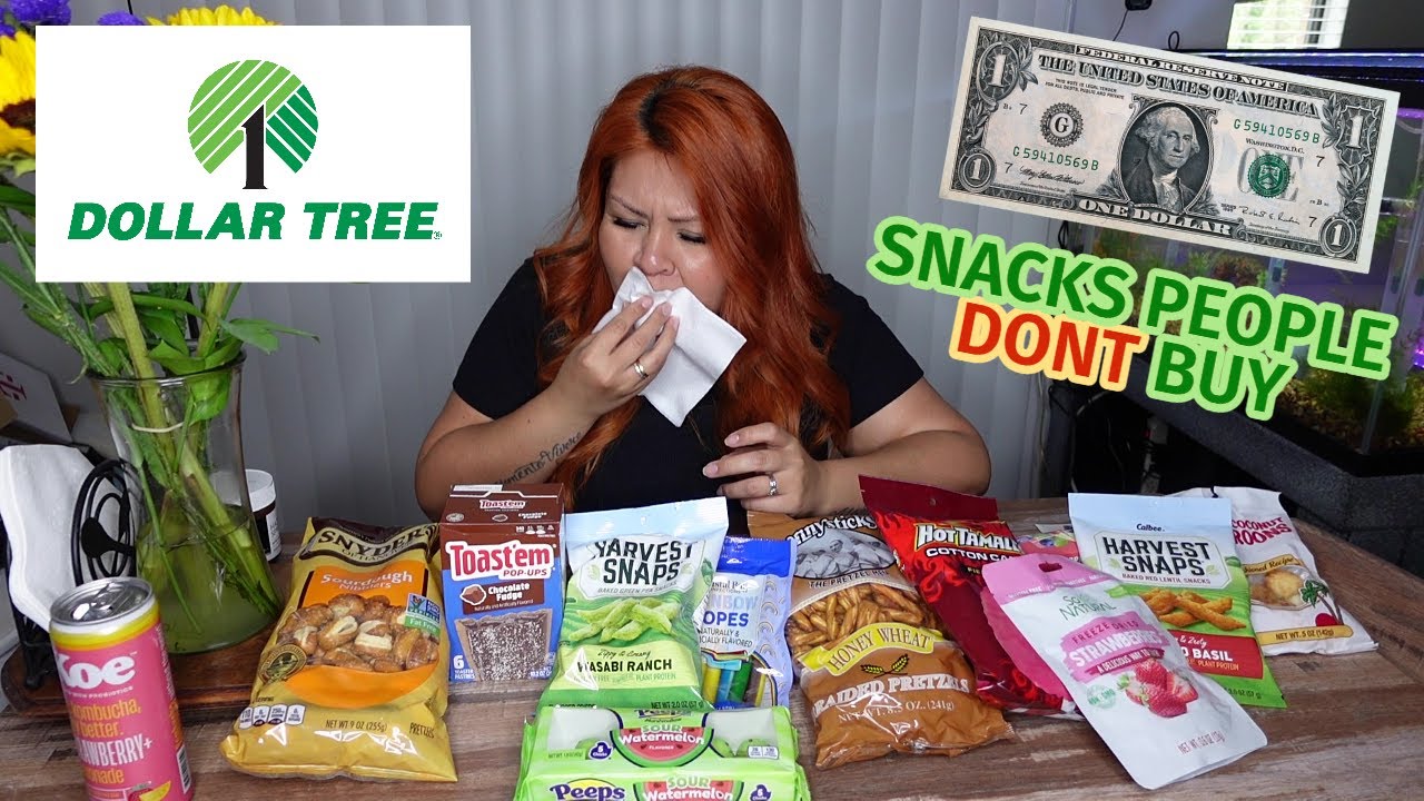 EATING ONLY DOLLAR TREE SNACKS PEOPLE DONT BUY 2023 Mukbang Review