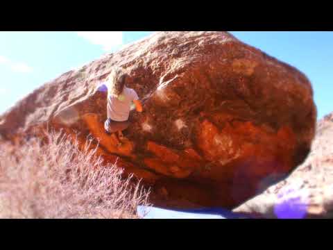 Beta Video for climb Shoulder Popper Traverse v8, Moe's Valley