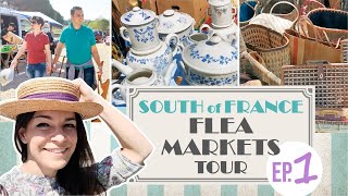 Episode 1  FLEA MARKETS TOUR in the South of FRANCE