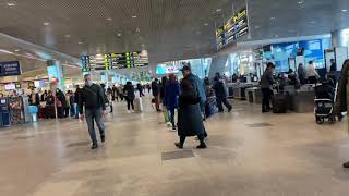 Inside Moscow Domodedovo Airport, Moscow Russia Check In Area