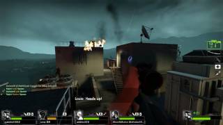 Left 4 Dead 2 - COOP 16 Players: No Mercy - Rooftop Finale - Expert - C&C #009