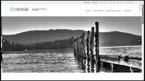 Essential Joomla Template Video Demo