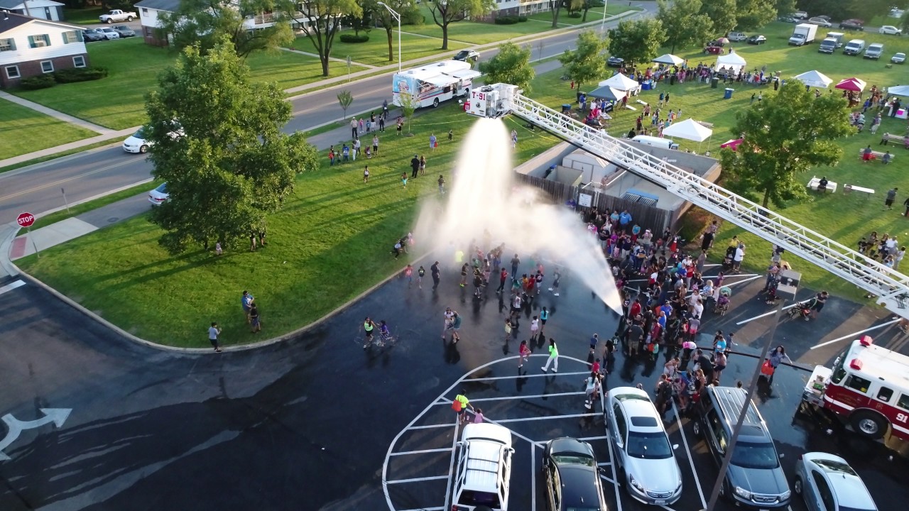 Village of Carpentersville National Night Out 08012017 Drone