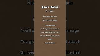 Dont Panic Anne - Marie Resimi