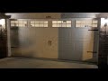 Nighttime classy garage door opening and closing