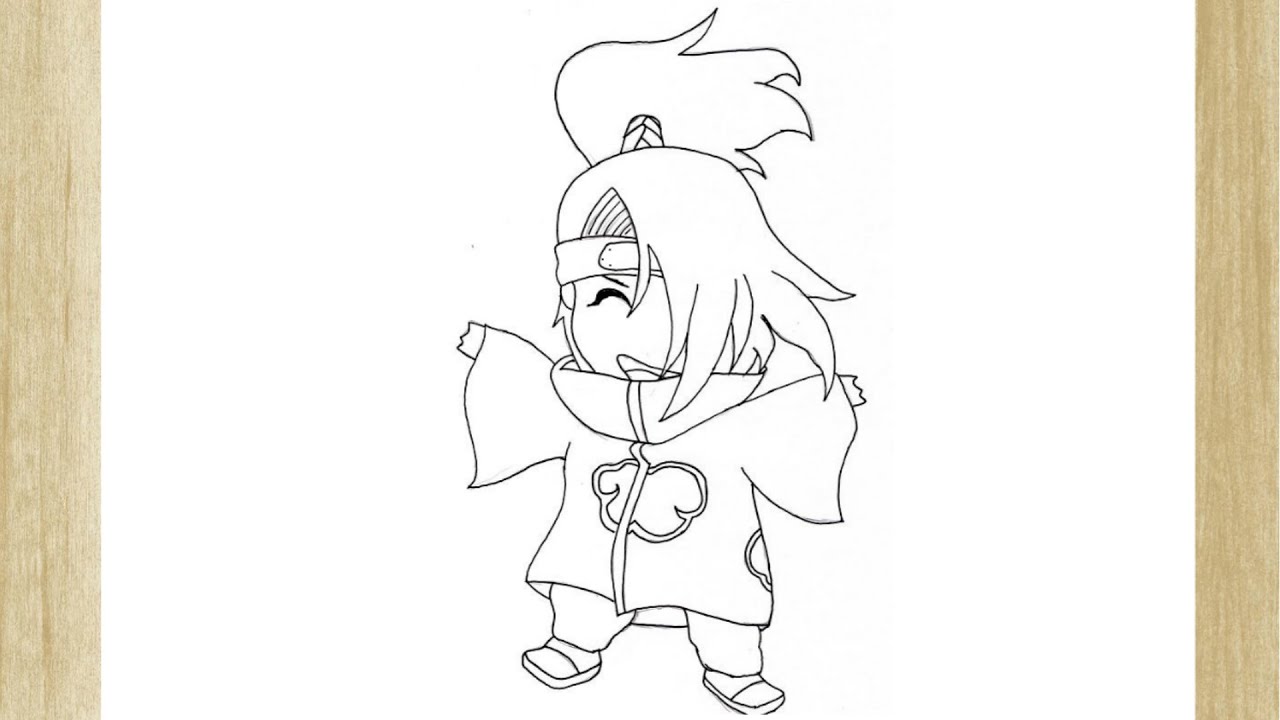 COMO DESENHAR KAKASHI CHIBI - PASSO A PASSO 