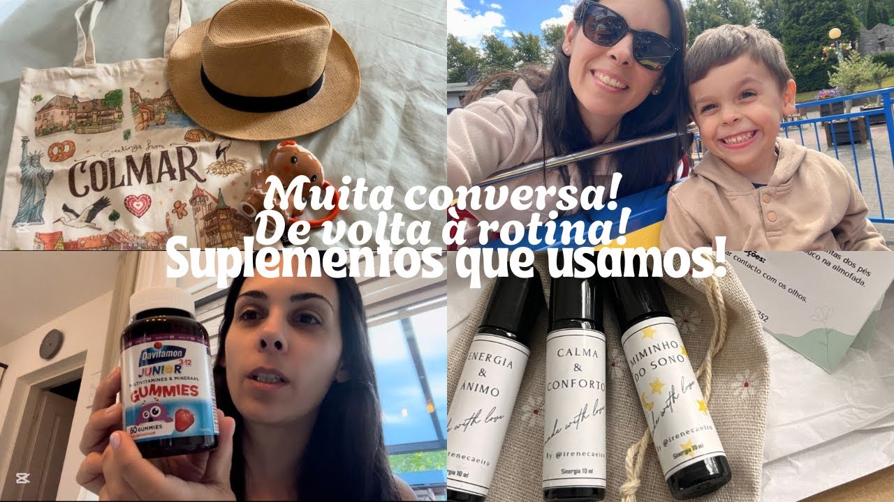 Muita conversa! 😅 De volta à rotina! Os suplementos que usamos cá em casa! Compras e mais!! 😊🛍️