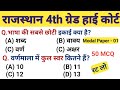 Rajasthan High Court 4th Grade Modal Paper | RAJASTHAN HIGH COURT HINDI VYAKRAN
