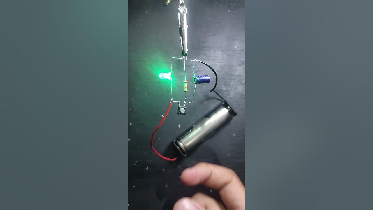 How To Make LED Timer Circuit Delay LED Light Circuit shorts YouTube