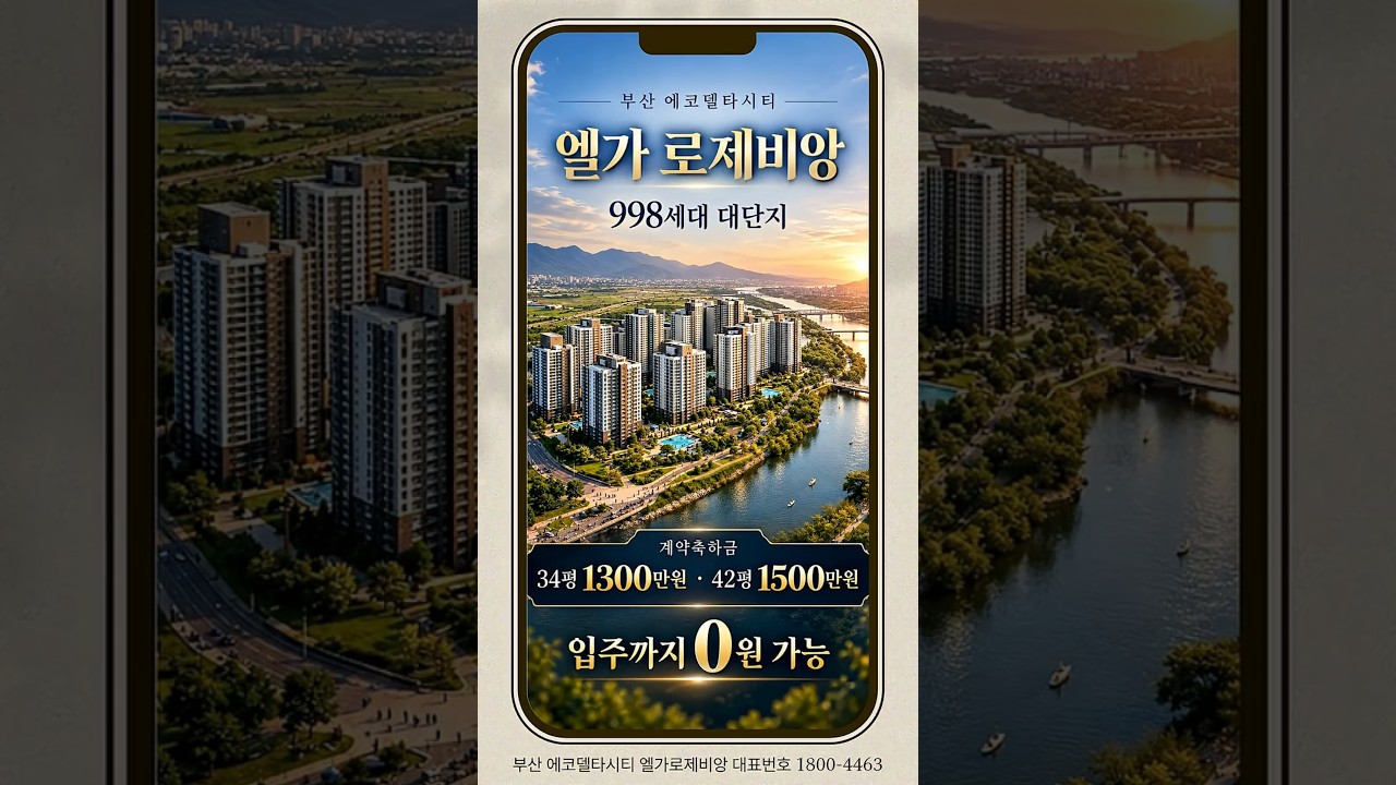 부산 에코델타시티 엘가 로제비앙 분양가 모델하우스 혜택 알아보겠습니다