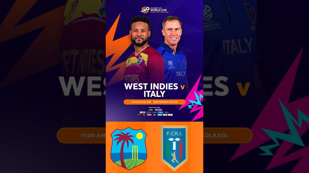 WI vs ITA | T20 World Cup 2026 | Toss Update, Playing XI | Eden Gardens, Kolkata | CricPaaji