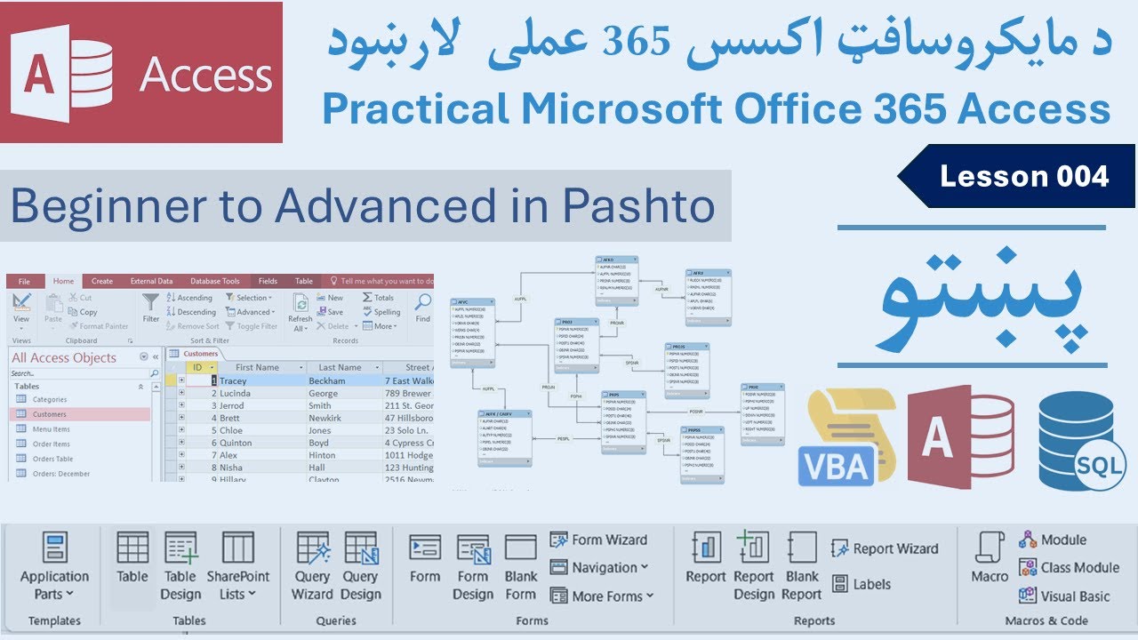 Pashto| Lesson 004: How to Open and Start Microsoft Access - YouTube