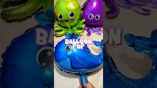 the sound of balloons popping Whale, Octopus and Lobster balloon shorts