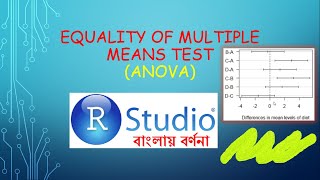 Celebrity Equality of multiple means test in RStudio || ANOVA & Kruskal Wallis  (Tutorial 2.3)|| In Bengali Profile