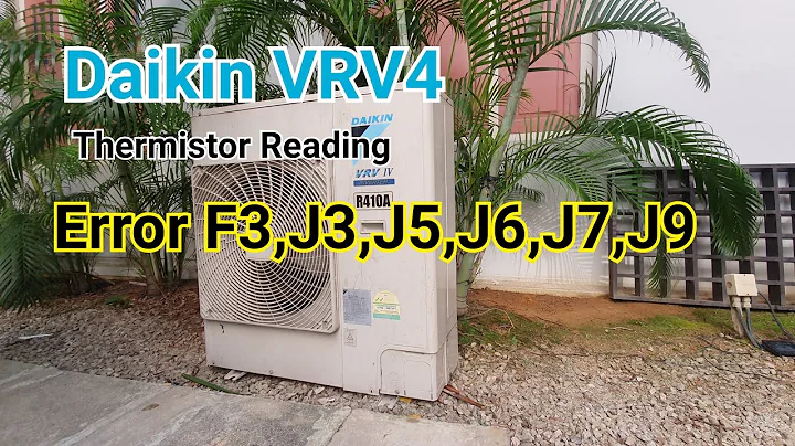 Daikin VRV4 | How to check thermistor reading (error code F3,J3,J5,J6,J7,J9)