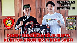 Denny Serahkan Baju IKSPTL ke ketua Umum IKSPI Kera Sakti , salam persaudaraan