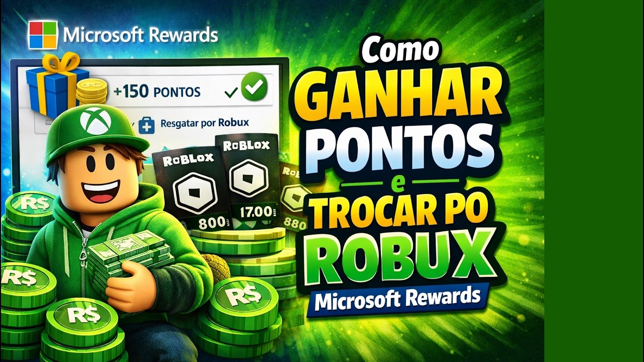 Como GANHAR PONTOS e TROCAR PO ROBUX Microsoft Rewards