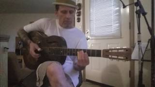 slide guitar blues in open c tuning - 1932 national resonator