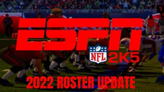 NFL 2K5 (PCSX2) with 2022 UPDATED ROSTER!