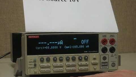 Keithley Instruments Model 2400 SourceMeter:  How-To Source 10 Volts