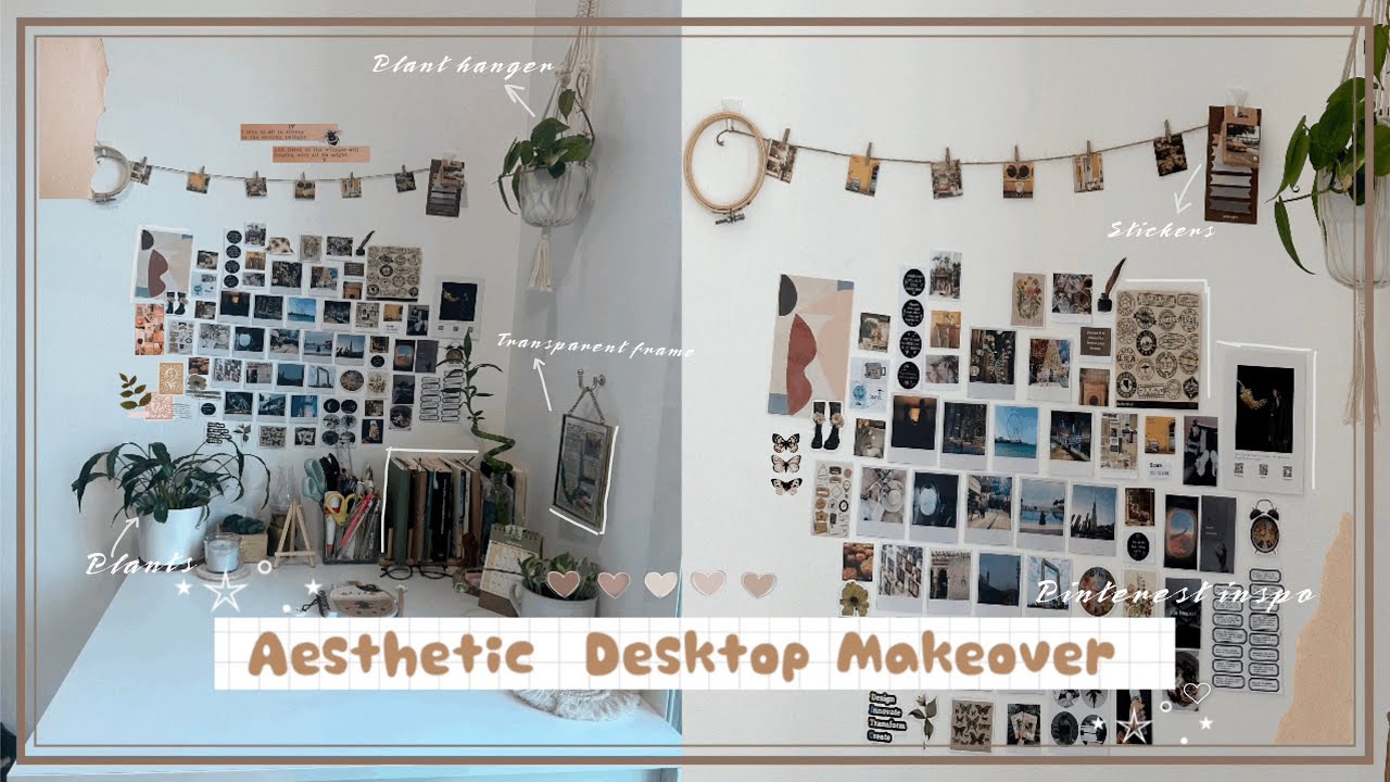 How to make your desk more aesthetic ˚˖𓍢ִ໋🌷͙֒ ˚.🎀༘⋆ | Desk Setup ₊˚.⋆☾⋆ ...