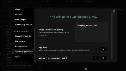 Obsidian - Supercharged Links - 7 update select property
