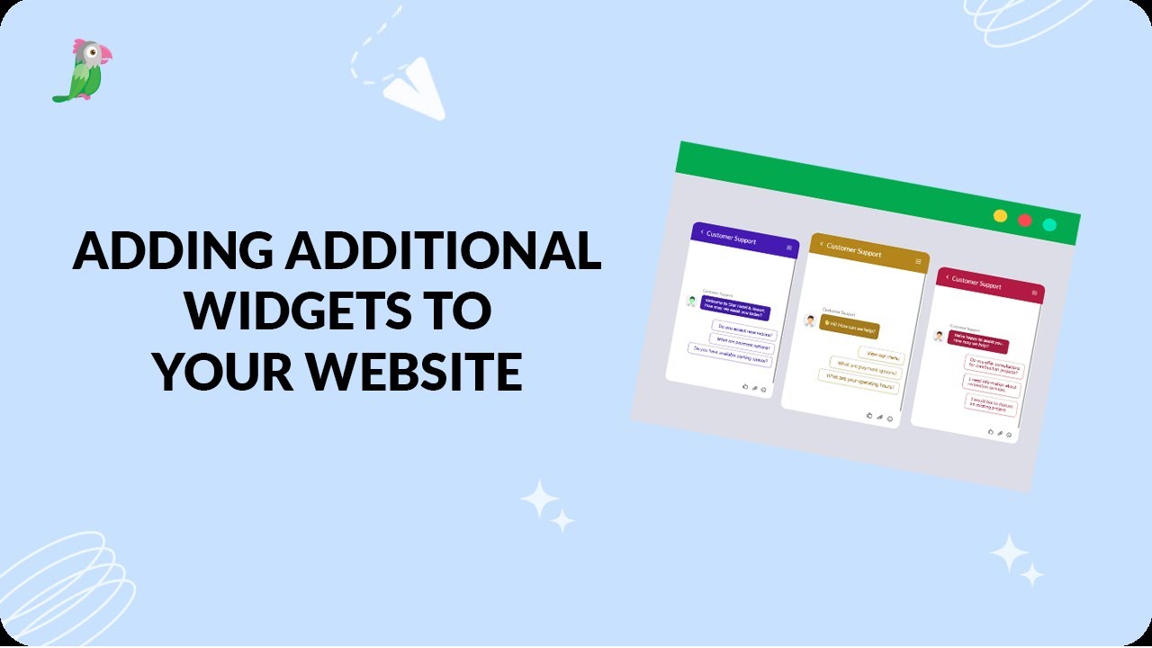 Adding Additional Features Adding additional widgets to your website - YouTube