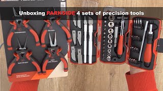 4 PARKSIDE sets of precision tools for (20€) - Bob The Tool Man