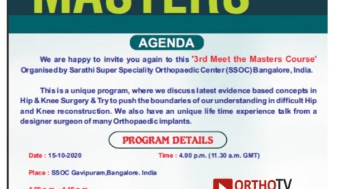 Future of Orthopaedic surgery in the world!