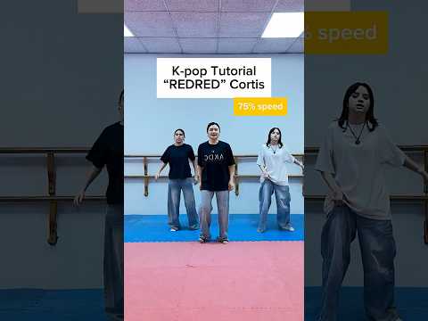 【K-pop Tutorial】 #RedRed by #cortis  (mirrored & 75% speed)