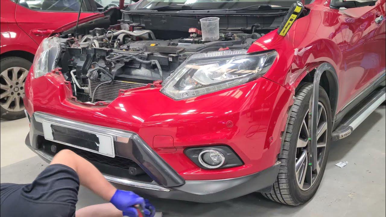 Бампер передний NISSAN X-TRAIL T32 - YouTube