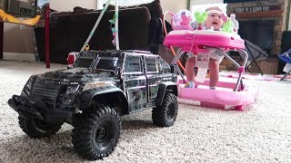 RC Truck VS Baby!!