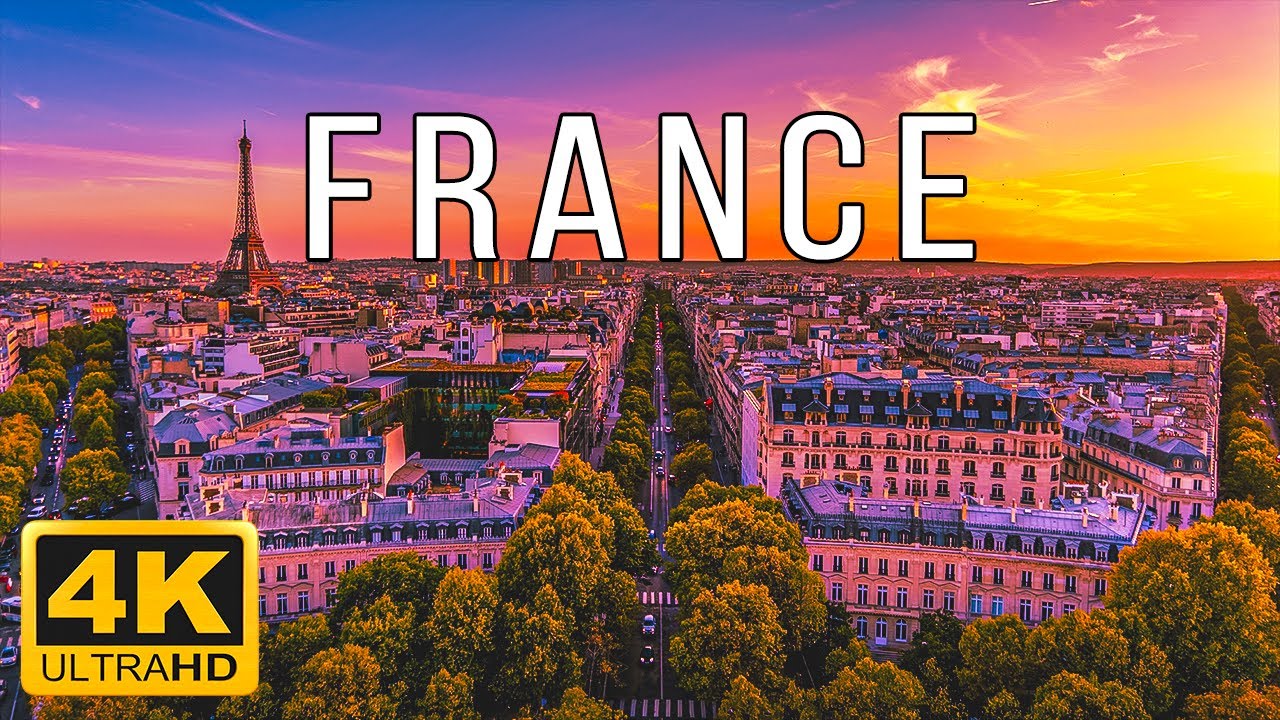 FLYING OVER FRANCE 4K VIDEO – Relaxing Music & Amazing Beautiful Nature Scenery For Stress Relief