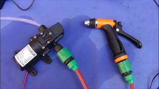 A Low Cost Small Portable 12V  160PSI Pressure Washer Kit