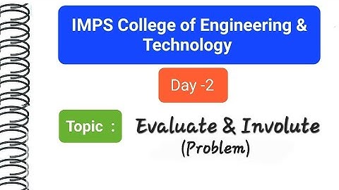 D-3 Evalute and Involute || B.Tech 1st Sem [ CSE , IT and all streams except CSE and IT ] ||MAKAUT.