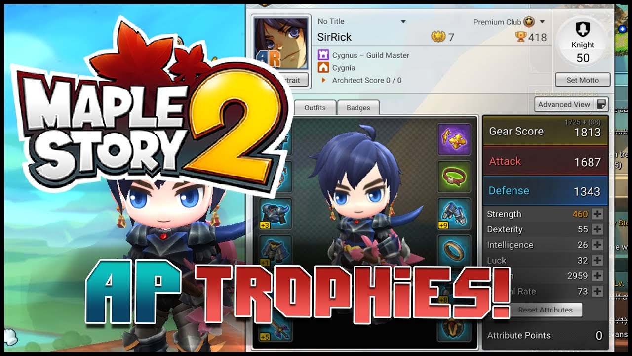 Maplestory 2 - Guide - AP Trophies From Field & Dungeons! - YouTube