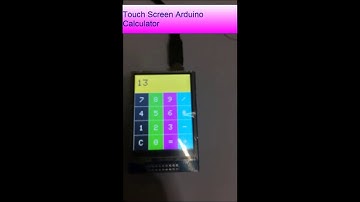 Arduino based Touch Screen Calculator