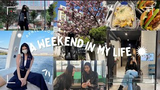 SEOUL VLOG •April • | Haircut in Songpa, Hyundai Seoul Mall, Getting on Random Boat at Han River