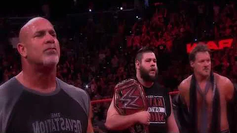 Goldberg joins the debut installment of  The Kevin Owens Show   Raw, Jan  2, 2017   YouTube