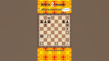 Chess Puzzle Mate In Two Moves: Challenge Your Mind #85 #ChessVictory #chessgame #win #chessonline