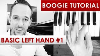 Chris Conz - BOOGIE TUTORIAL - BASIC LEFT HAND #1 🎹