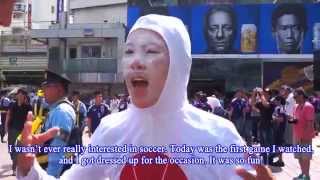 Samurai Blue Fans in Shibuya | nippon.com